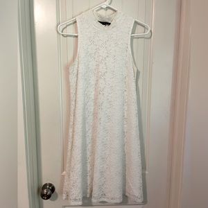 White lace sheath dress size 6